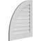 Ekena Millwork Quarter Round Top Left Surface Mount PVC Gable Vent w/ 3-1/2"W x 1"P Standard Frame, 26"W x 30"H GVPQL26X3001SF - alternate 4